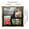 Metallic Gold Bronze Finish Collage Frame - Black Mat, 20 Frame Sizes to Choose From, UV Acrylic, Wall Hanging Hardware, Vertical or Horizontal Display